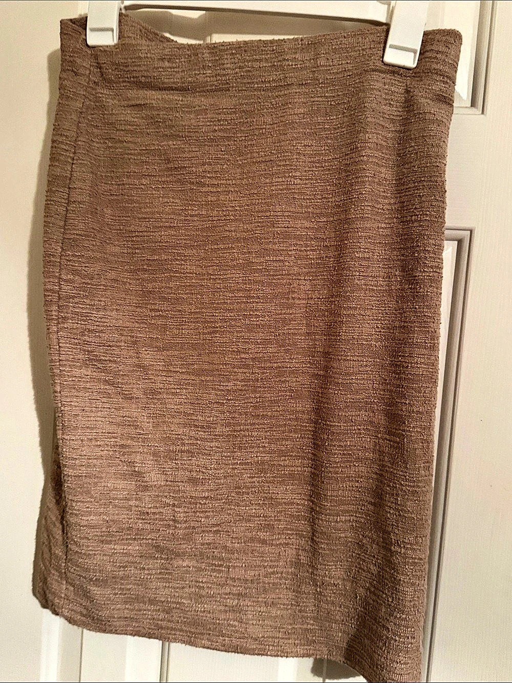 Ann Taylor Textured Midi Skirt in Brown Size Small Like New